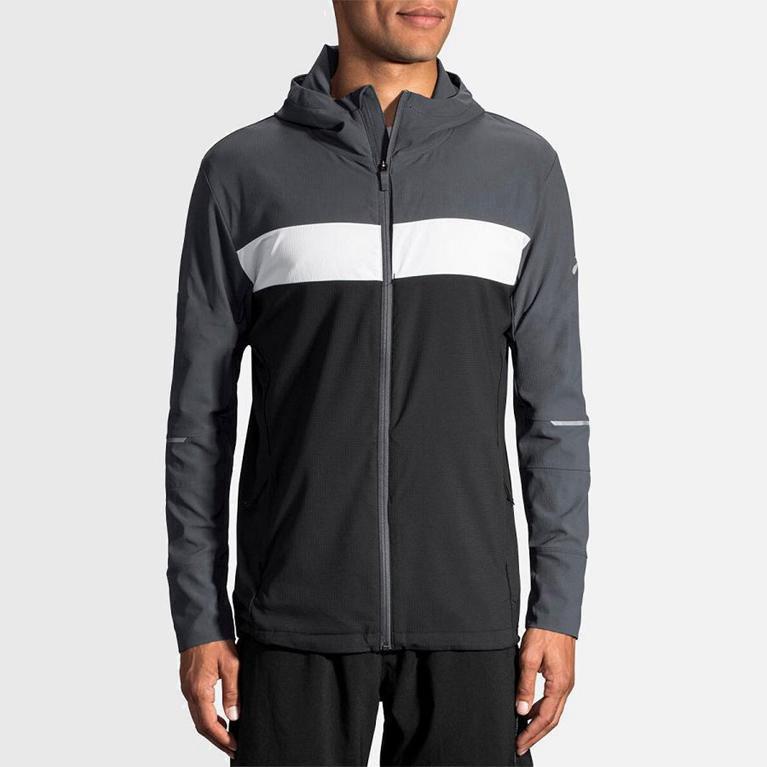 Brooks Canopy NZ - Men's Running Jackets - Grey (60951-HBZI)